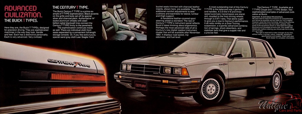 1983 Buick T-Types Canadian Brochure Page 1